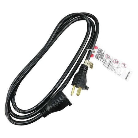 SJT Extension Cord, 16 AWG, Indoor, 16/3, 1 Outlets, 5-15R, Black, PVC, 5-15P, 6 ft