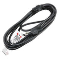 Power Cord, IEC C14, SJT, 15 ft., Blk, 10A, 16/3