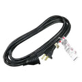 SJT Extension Cord, 16 AWG, Indoor, 16/3, 1 Outlets, 5-15R, Black, PVC, 5-15P, 10 ft