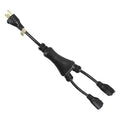 Splitter Power Cord, 5-15P, SJT, 1.2 ft., 15A
