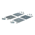 Speed Bump Glue Down Kit, Stainless Steel, Steel, 4 in Height, 9 in Length, Silver