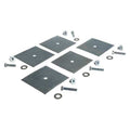 Speed Bump Glue Down Kit, Stainless Steel, Steel, 4 in Height, 9 in Length, Silver
