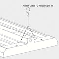 AircraftCableHangingKit, Gray, 120inL