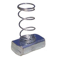 Channel Spring Nut, 5/16 In, Silver, PK25