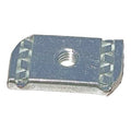 Channel Springless Nut, 3/8In, Silver, PK25