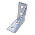 Channel Angle Bracket, Silver, Depth: 1 7/8 in