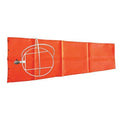 Portable Windsock, Orange, Polyester, 55 in Length, Windsock with Mounting Hardware