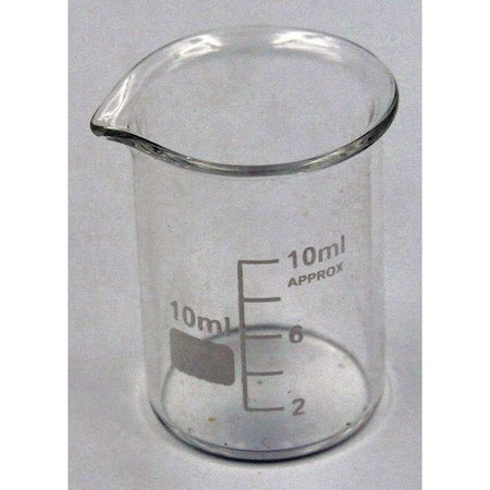 Beaker, Low Form, Glass, 10mL, PK12