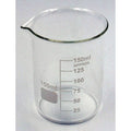Beaker, Low Form, Glass, 150mL, PK12