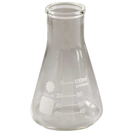 Erlenmeyer Flask, Narrow Neck, 100mL, PK12