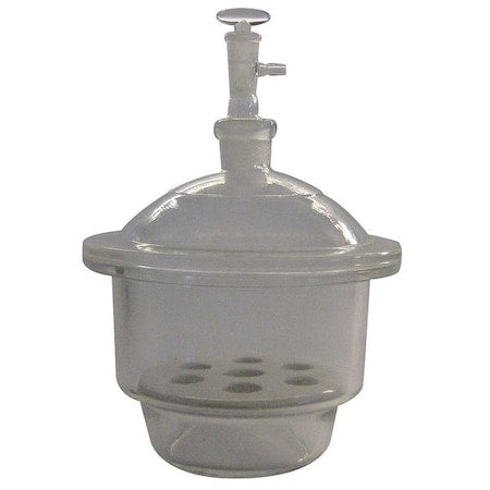 Vacuum Desiccator, Glass, Clear, I.D. 240mm (Formerly Lab Safety Supply)
