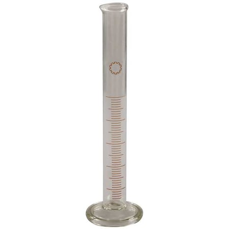 Graduated Cylinder, 100mL, Glass, Clr, PK12 (Formerly Lab Safety Supply)