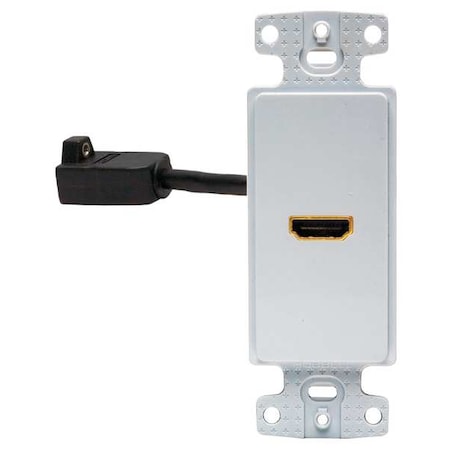 Video Wall Plate and Jack, HDMI, White