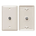Video Wall Plate and Jack, F Type, Lt Al