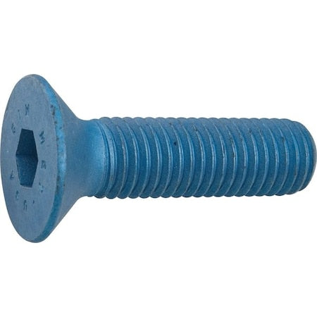 M6-1.00 Socket Head Cap Screw, Flat, Metric Blue Alloy Steel, 40 mm Length, 25 PK