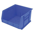 Hang & Stack Storage Bin, Plastic, Blue, 11 in H, 16 1/2 in W, 18 in L