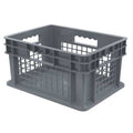 Vented & Stackable Straight Wall Storage Container, 6.7 gal, 15-3/4 in L x 11-3/4 in W x 8-1/4 in H