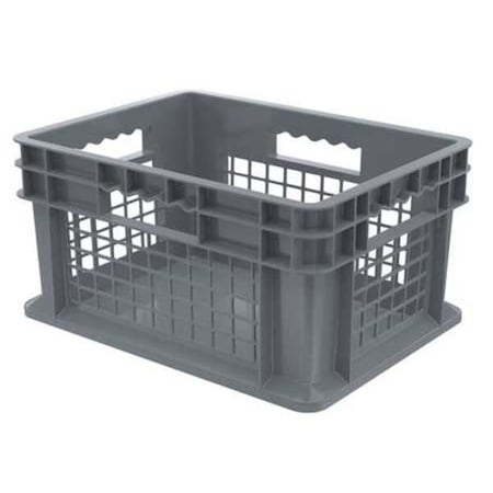 Vented & Stackable Straight Wall Storage Container, 6.7 gal, 15-3/4 in L x 11-3/4 in W x 8-1/4 in H