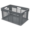 Vented & Stackable Straight Wall Storage Container, 20 gal, 23-3/4 in L x 15-3/4 in W x 12-1/4 in H