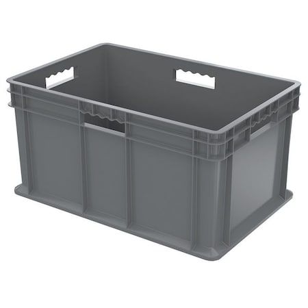 Solid & Stackable Straight Wall Storage Container, 20 gal, 23-3/4 in L x 15-3/4 in W x 12-1/4 in H