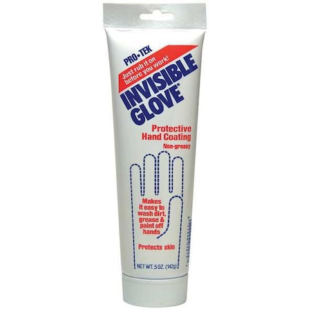 Protective Hand Cream, Invisible Glove, Liquid, 5 oz Tube, Non-Greasy, Fragrance Free