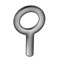 Eye Bolt Without Shoulder, Unthreaded, 2-1/2 in Shank, 1 in ID, Steel, Plain