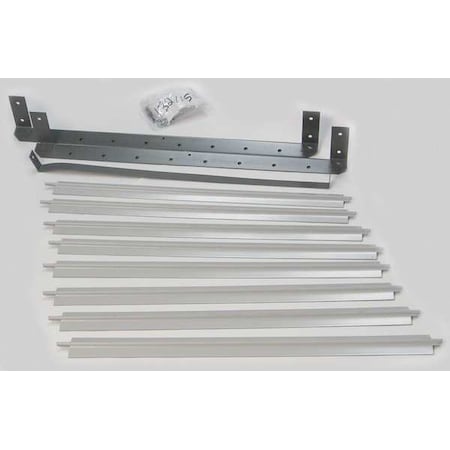Vertical Louver Kits, Gray, 19-3/16" H