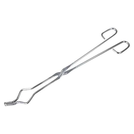 Crucible Tongs, 18 In, Nickel Plated Steel