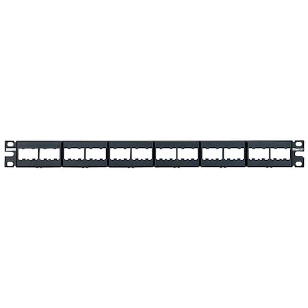 Patch Panel, Mini-Com, Rack Mt, 24 Port