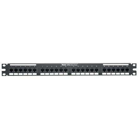 Patch Panel, Cat 6, Rack Mt, 24 Port