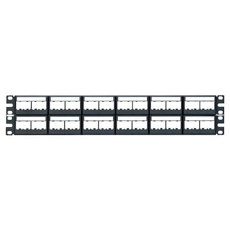 Patch Panel, Mini-Com, Rack Mt, 48 Port