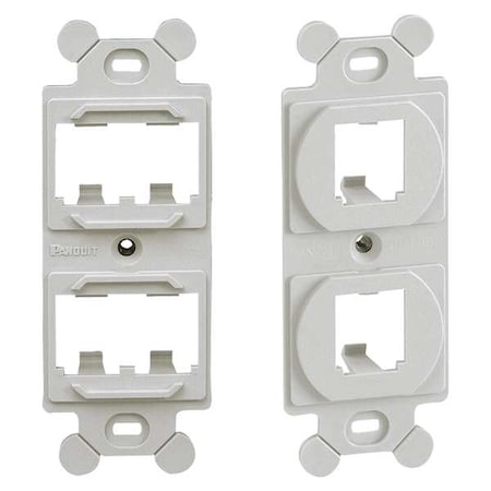 106 Module Frame, Mini Com, 4 Port, Ivory