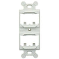 106 Module Frame, Mini Com, 4 Port, White