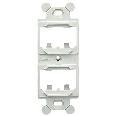 106 Module Frame, Mini Com, 4 Port, White