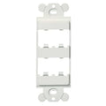 GFCI Module Frame, Mini Com, 4 Port, White