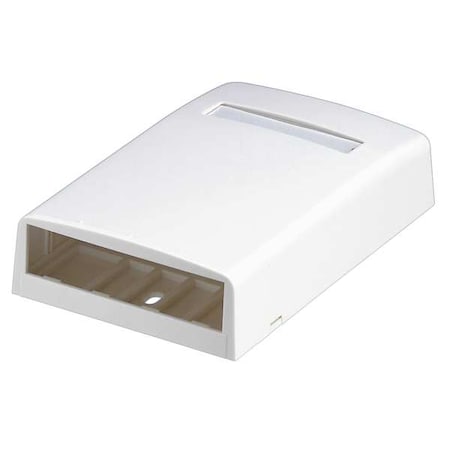 Surface Mount Box, Mini Com, 4 Port, White