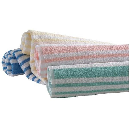 Pool Towel, Peach/White, 30x70, PK12