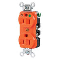 Duplex Straight Blade Receptacle, 5-15R, 15 A, 125V AC, 2 Pole, 3 Wire, Flush Mount