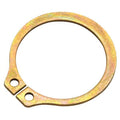External Retaining Ring, Steel, Zinc Yellow Finish, 100 PK