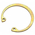 Internal Retaining Ring, Steel, Zinc Yellow Finish, 3/8 in Bore Dia., 50 PK