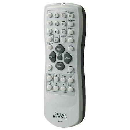 Healthcare TV Extended Guest Remote, White/Gray