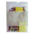 Reclosable Bag, Zip Seal, 12 in L, 9 in W, 4 mil Thick, Low Density Polyethylene (LDPE), Clear