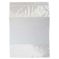 Reclosable Bag, Zip Seal, 12 in L, 9 in W, 2 mil Thick, Low Density Polyethylene (LDPE), Clear