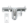 Gate Latch, 1-37/64 In. W, Silver