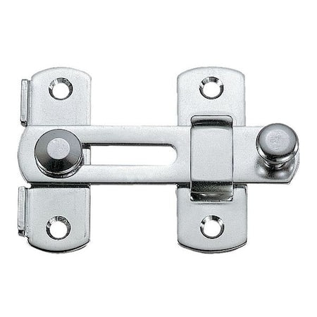 Bar Latch, 27/32 In. W, Silver