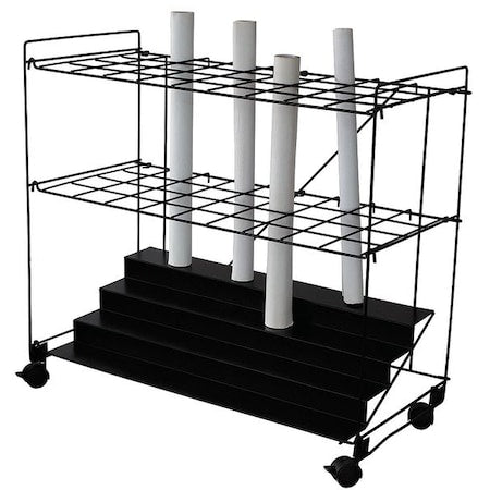 35-3/8" W Roll File, Black