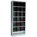 Vertical Literature Organizer 72 Compartments, Tan