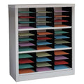 Horizontal Literature Organizer 36 Compartments, Tan
