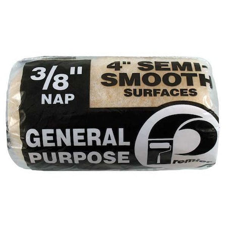 4" Paint Roller Cover, 3/8" Nap, Polyester