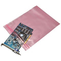 Reclosable Bag, Zip Seal, 6 in L, 4 in W, 4 mil Thick, Low Density Polyethylene (LDPE), Pink